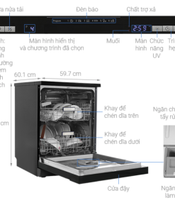 MÁY RỬA CHÉN ĐỘC LẬP HAFELE HDW F601B 535.29.670 - 18